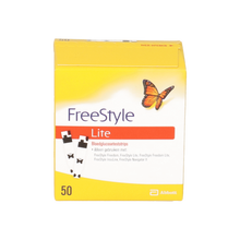 Afbeelding in Gallery-weergave laden, FreeStyle Lite Teststrips – 50 stuks | Nauwkeurig & Snel Glucose Meten