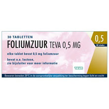 Afbeelding in Gallery-weergave laden, Foliumzuur teva tablet 0,5mg