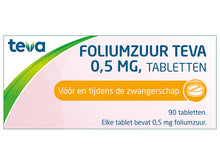 Afbeelding in Gallery-weergave laden, Foliumzuur Teva Tablet 0,5mg 90STUKS