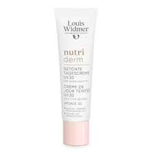 Afbeelding in Gallery-weergave laden, Nutriderm Getinte Dagcrème UV 20 Bronze 02 licht geparfumeerd - Louis Widmer - Huidproducten.nl

