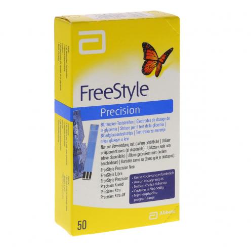 FreeStyle Precision Teststrips 50 st – Nauwkeurige Glucosemeting