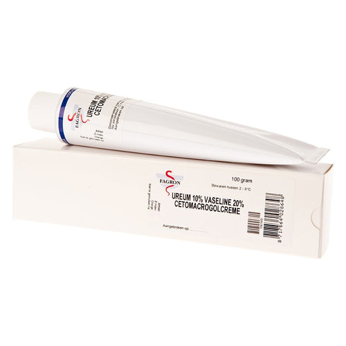 Ureum 10% Vaseline Album 20% Cetomacrogolcreme  Fg  100G - SkinEffects Zwolle