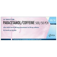 Afbeelding in Gallery-weergave laden, PARACETAMOL/COFFEINE PCH TABLET 500/50MG
