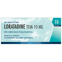 Afbeelding in Gallery-weergave laden, LORATADINE TABLET TEVA 10MG
