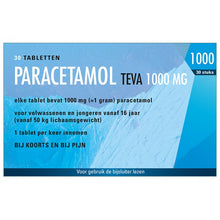 Afbeelding in Gallery-weergave laden, Paracetamol TEVA tablet 1000MG
