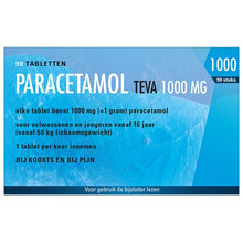 Afbeelding in Gallery-weergave laden, Paracetamol TEVA tablet 1000MG
