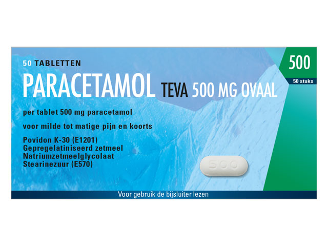 Paracetamol Teva Ovaal Tablet 500mg