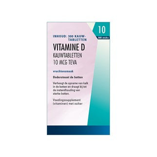 Vitamine D Teva Tablet 10mcg 400IE