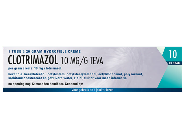 Clotrimazol Teva Hydrofiele Creme 10mg/g