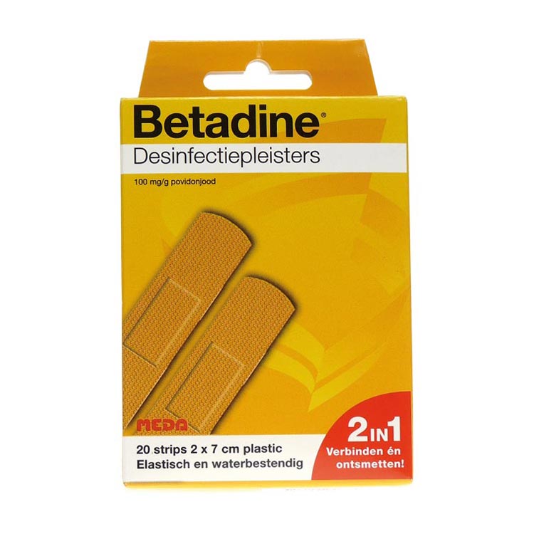 Betadine desinfectie pleister (20 stuks)