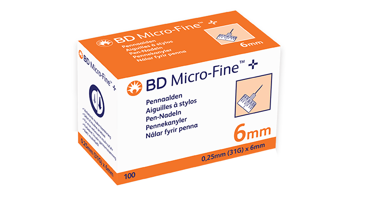BD Micro-Fine pennld 0,25x6mm thin 31G