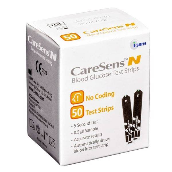 CareSens N Bloedsuikerteststrips (50 stuks)