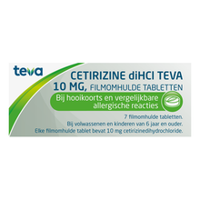 Afbeelding in Gallery-weergave laden, Cetirizine TEVA Tablet 10mg
